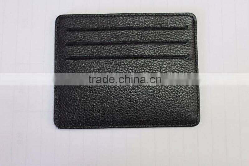 2016 Hot sales travel vintage style genuine/pu leather credit card holder, customer design card holder