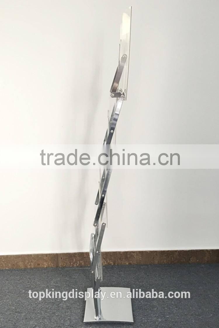High Quality Protable Acrylic/ABS Literature Stand Fast Assemble Brochure Holder Display Stands