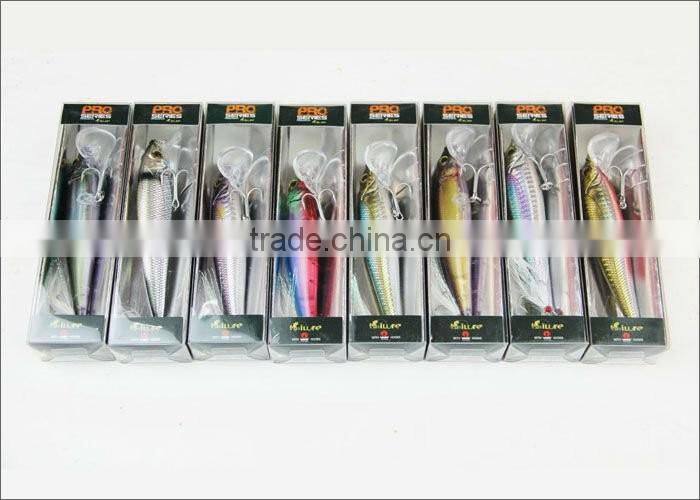 3D Eyes And VMC Hooks Fishing Lure Hard Plastic Fishing Lure