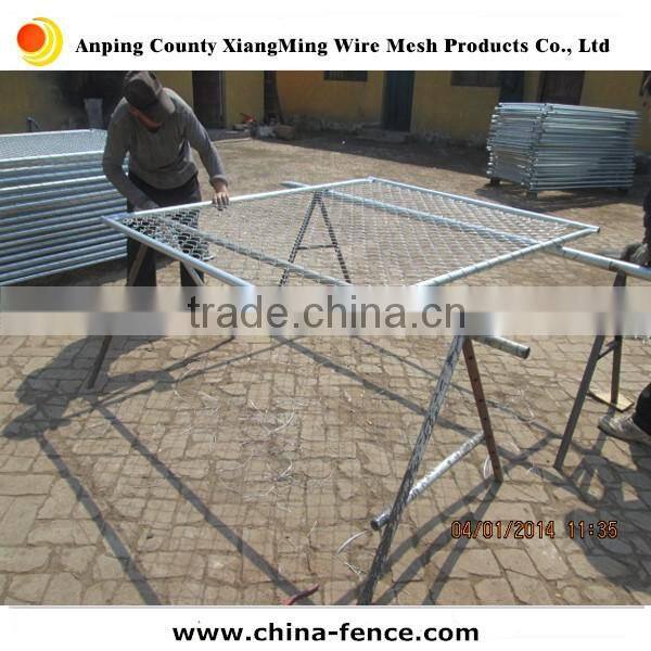 No-dig galvanized metal temporary chain link fence for America supplier