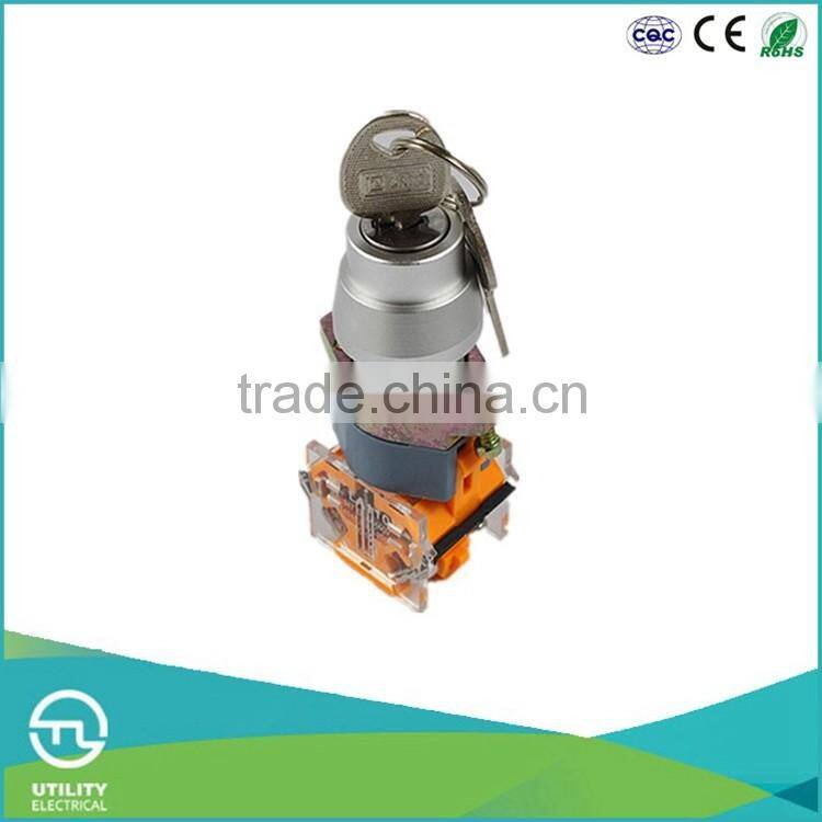 UTL Wholesale Products Electric Self-locking Key Emergency Push Button Switch Push Button Switch