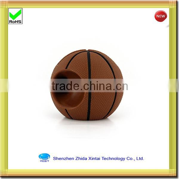 yellow mobile phone stand silicone portable mini speaker