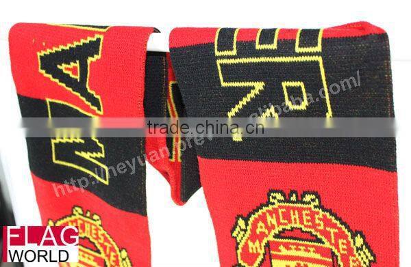 design customized embroidery football fans scarf