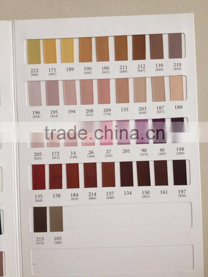 3/4" Yellow Wave Pot Polyester Grosgrain Ribbon