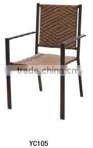 Commercial use humanization armrest rattan wicker office chairs YC116