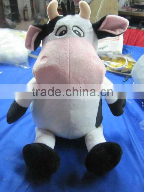 HI EN71 Singing Stuffed Cow Plush Toy