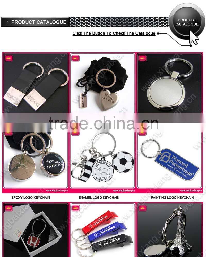 Metal custom house shaped keychain