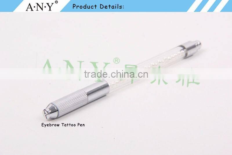 ANY Pearl Handle Manual Microrblading Eyebrow Embroidery Permanent Makeup Tattoo Pen