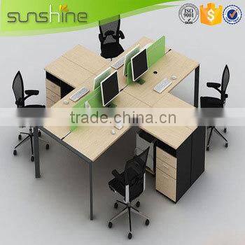 Modern Design Office Workstation For Open Space Aluminum Panel Used Office Partition Wall