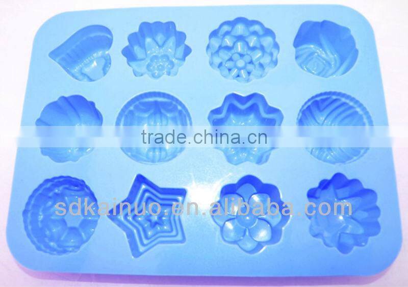 DIY Flowers shape Silicone Chocolate/Muffin/Cup Cake/Jelly Candy /Ice /Cupcake Tray/Handmade tool soap Mold