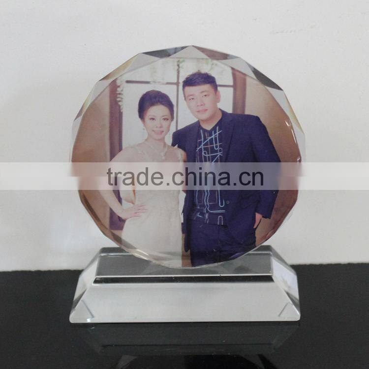 Cute crystal photo image souvenir gift for wedding merchandise