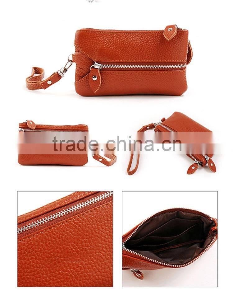 Customized high quality ladies handicraft wallet in zipper deisgn