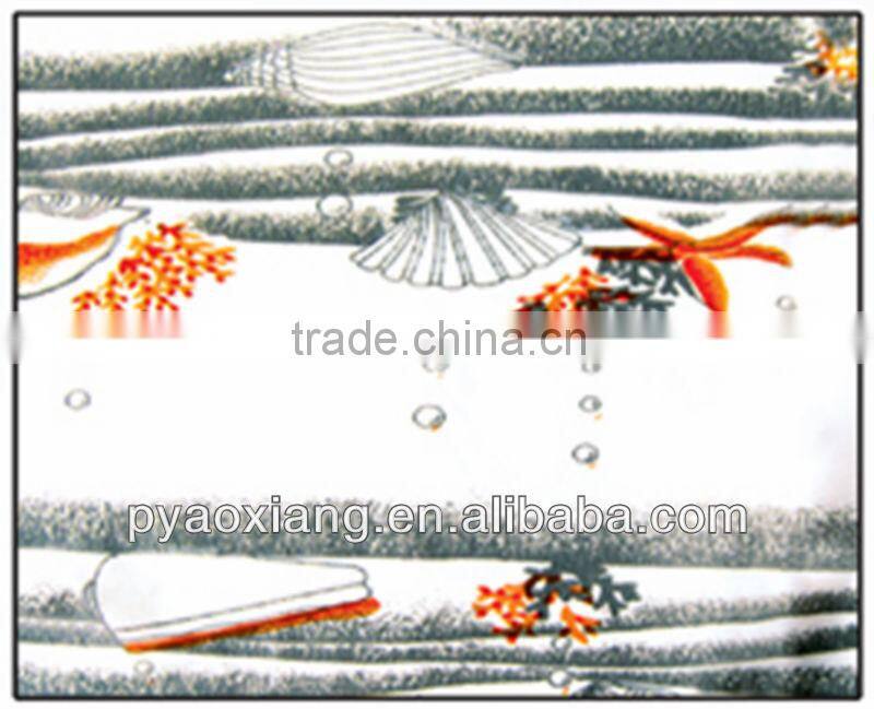 Best-Selling Durable Eco-friendly Ocean Purple Shower Or Bathroom Curtains With 12 Hooks For Department Store Hotel