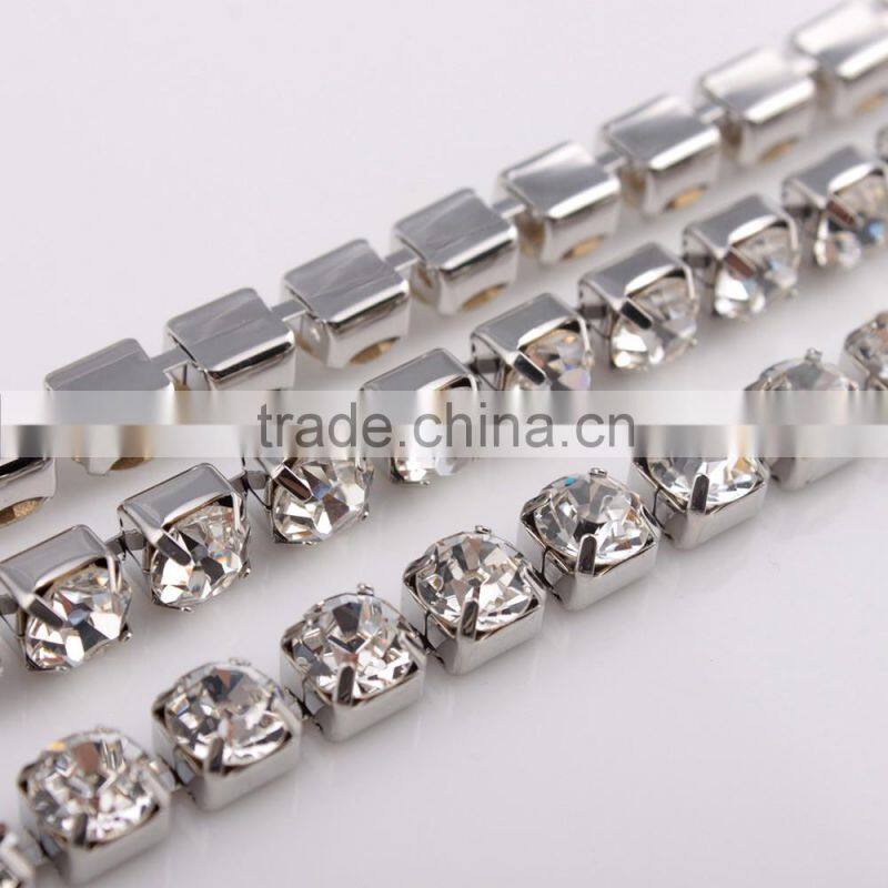 High Quality Silver Crystal Rhinestone