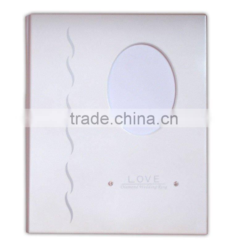 wholesale latest professional white wedding album cover design
