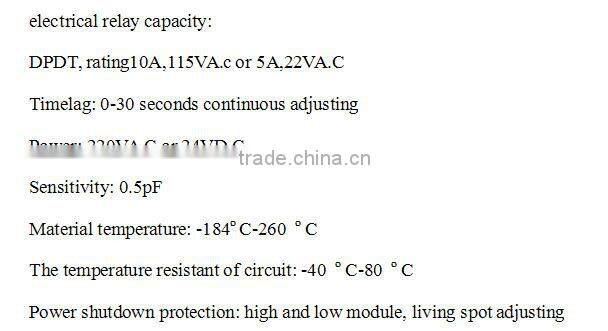 RF admittance level controller