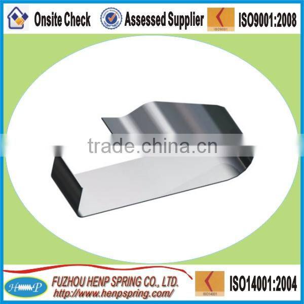 high precision polished stainless steel spring belt clips