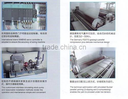 Textile sizing machine