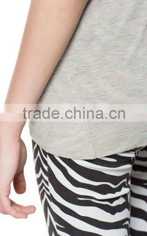 wholesale fashion 100% cotton Women Jersey Loose Tank Top