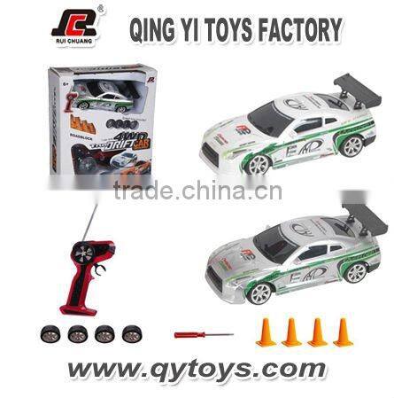 HOT!!1:24 4 Channels RC Drift car with high speed and high quality from Shantou chenghai qingyi toys factory
