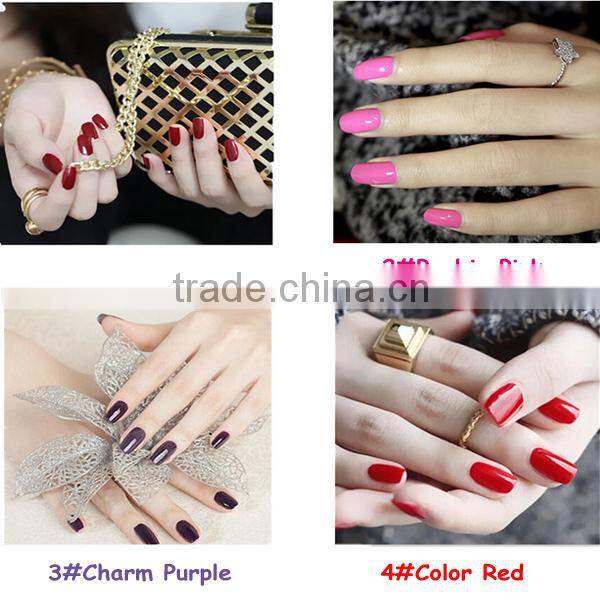 18color peel off One Step Nail Polish environmentally friendly nail polish Non-flavored Peel Off Nail Polish