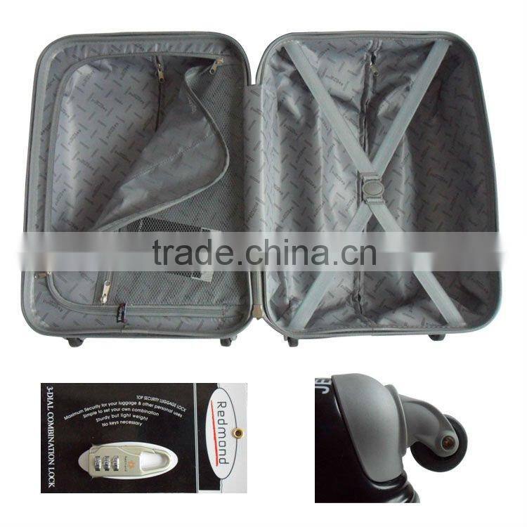 ABS Rainbow Coloful Print luggage /4 wheel suitcase/ ABS Hardshell trolley luggage