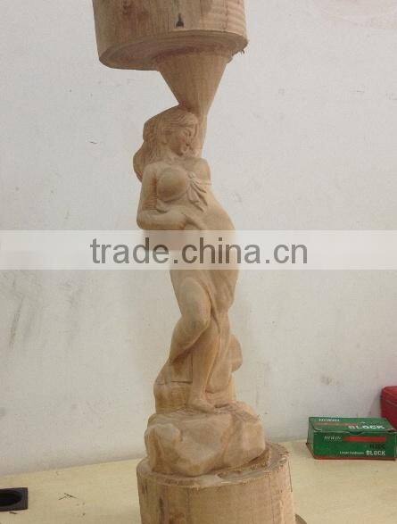 3d wood carving machine 8 spindles for chair legs