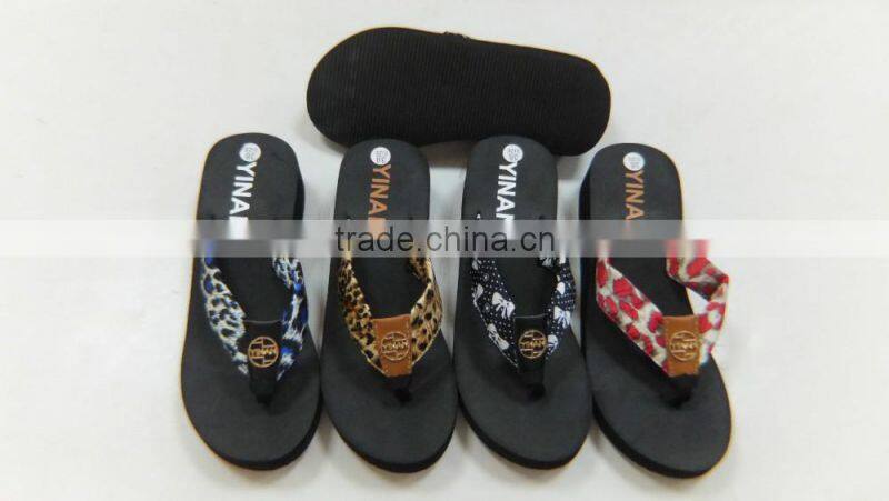 2016 women cloth slippers with eva sole