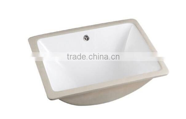 18 inch UPC/ CUPC ceramic rectangle under mounted basin