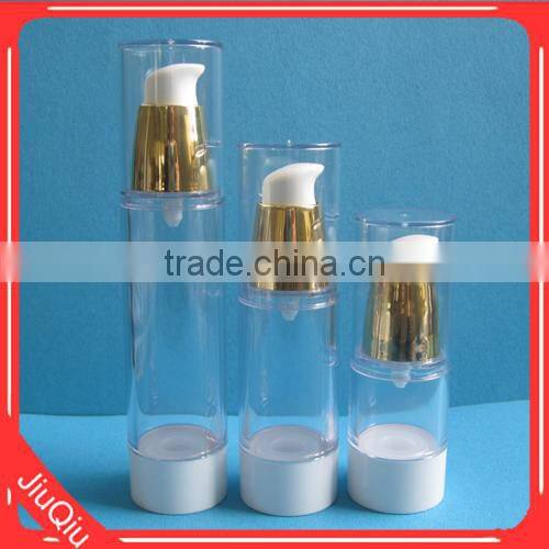 HOT SALE 30ml,50ml, 100ml plastic airless cosmetic bottle with good quality