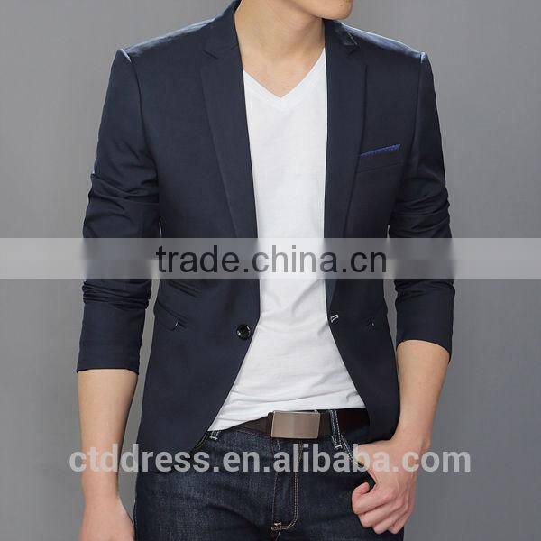 AC Style!!! Summer Comming!! Korean Pure black hlaf sleeves 100% cotton fabric Men's slim fit casual suit