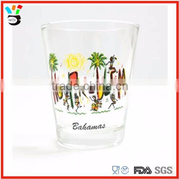 1.5oz cheap price bahamas flag shot glass souvenirs