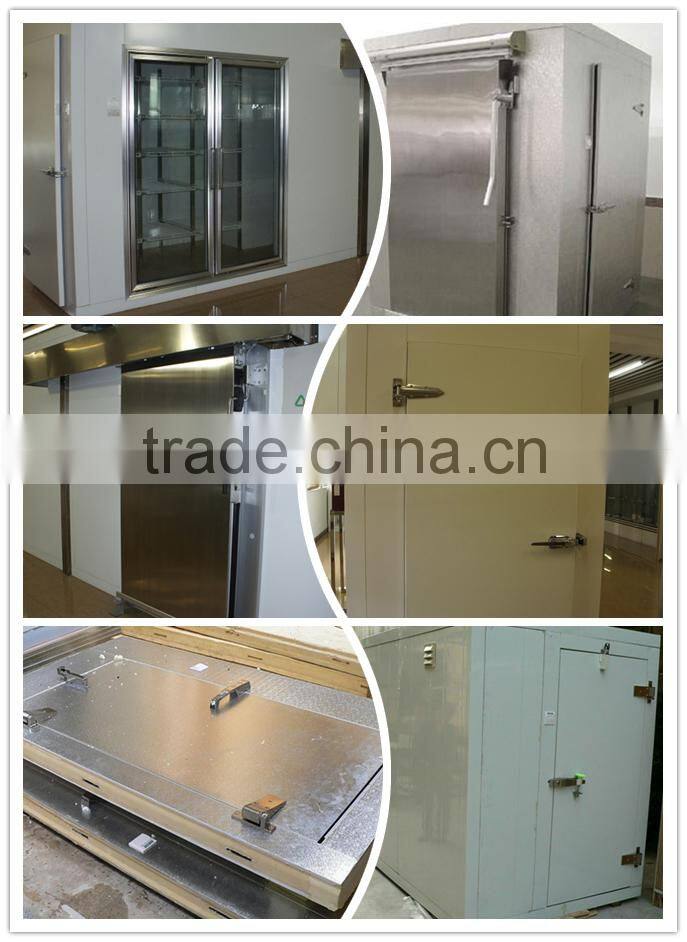 Cold room hinged door with embossed aluminum material