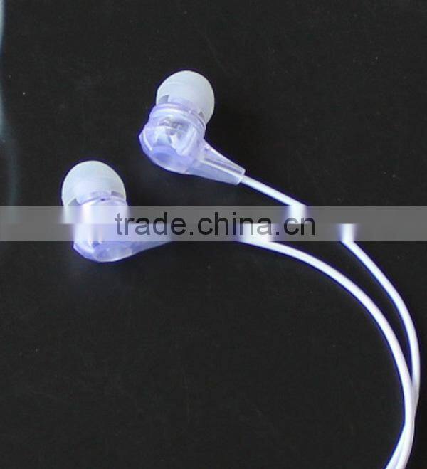 Transparent earphones with mic for mobile phone