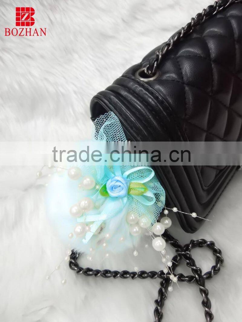 Colorful Pompom Keyring