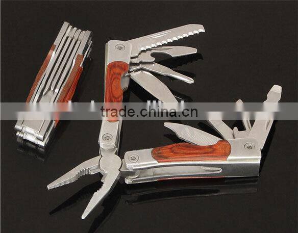 OEM wooden handle pliers with stainless steel