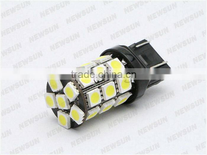 27 SMD 5050 LED T20 W21/5W 7443 Car Brake Light Turn signal Stop Reverse Light bulb 12V T20 led Tail Light Bulbs canbus free