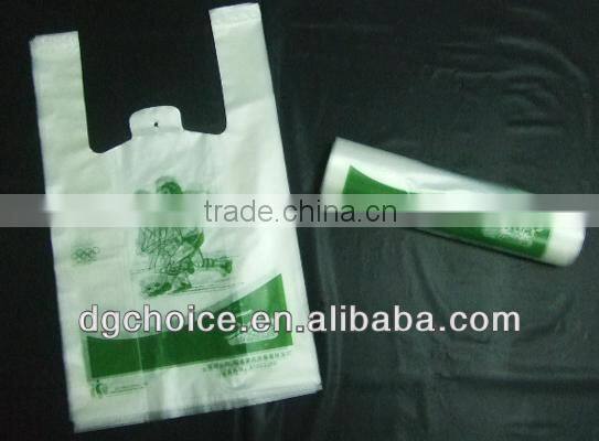 Guangdong making machine price custom printed packing t-shirt bag