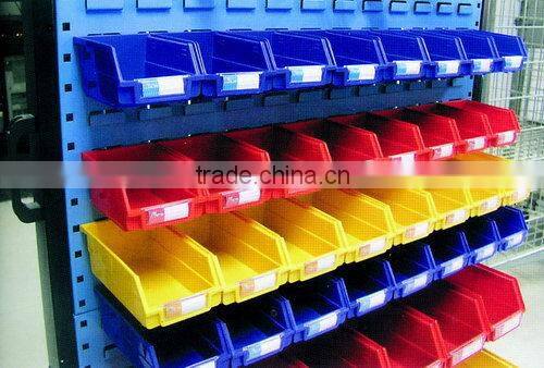 double sided parts storage bin racks tools hanging plates