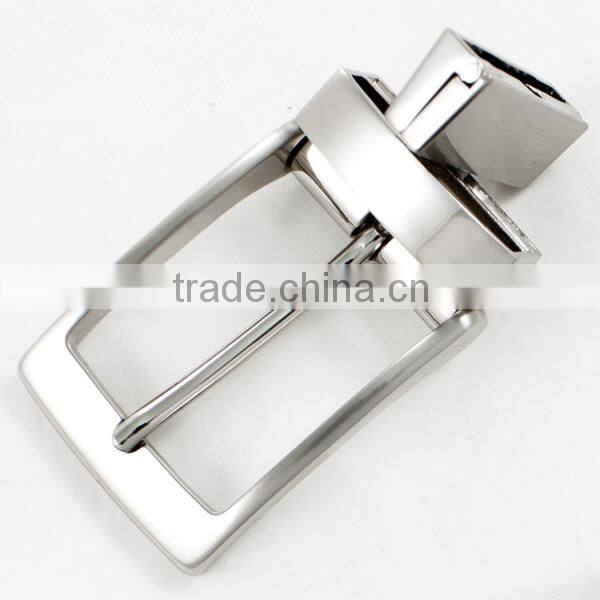 High quality trendy zinc alloy custom rose silver belt buckle