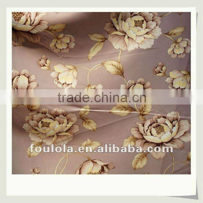 100% Polyester Yarn Printed Anti-fire Curtain Fabric