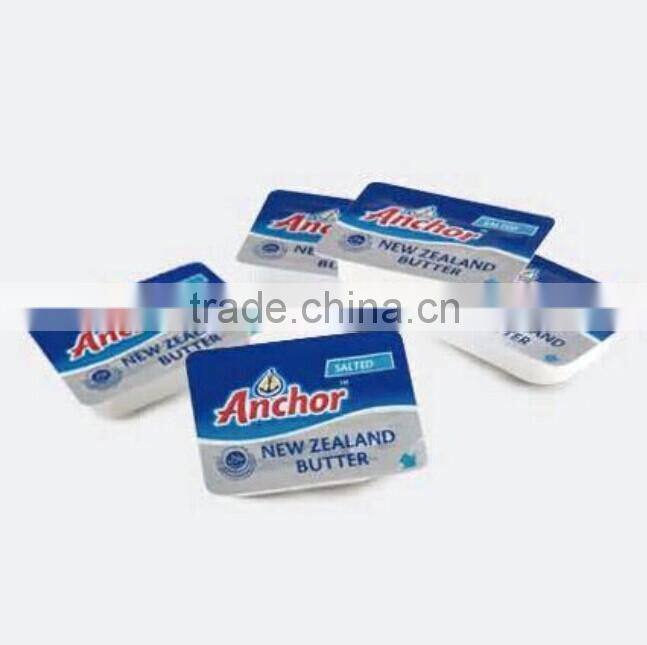 High quality printed greaseproof aluminum foil butter package