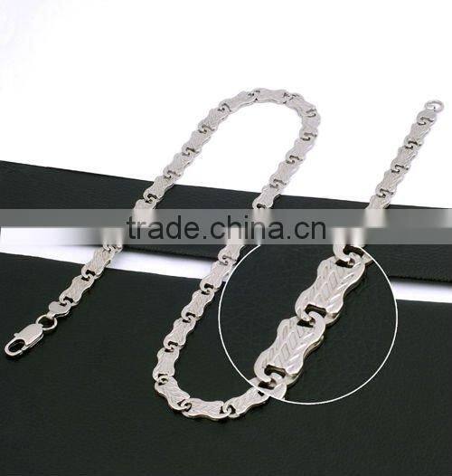 New Stainless Steel Sideways Cross Necklace(RN10034)