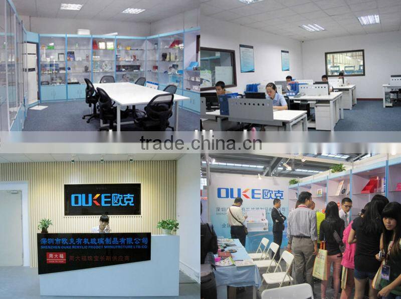 Acrylic modern colored kitchen ceramic knife block set