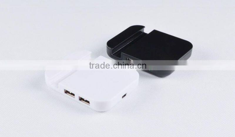 Mutifunctional Plastic Casing 480MBPS usb2.0 4 por hub from usb hub suppliers