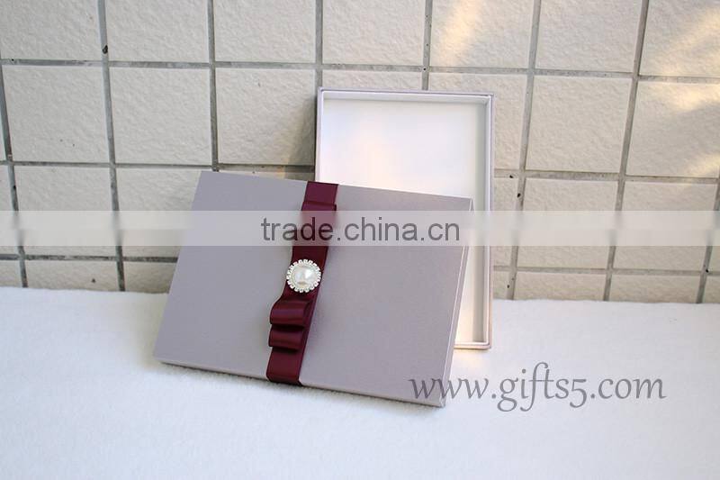 High end wedding invitation box wedding gift boxes in handmade
