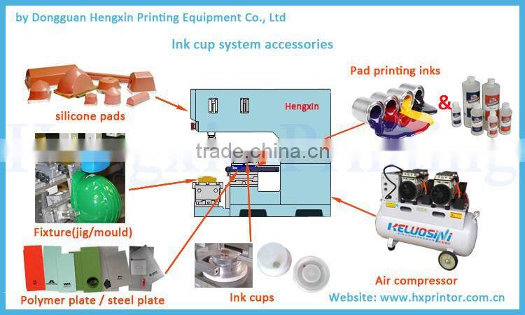 Top quality economical automatic 3 color Pad printer for bottle caps