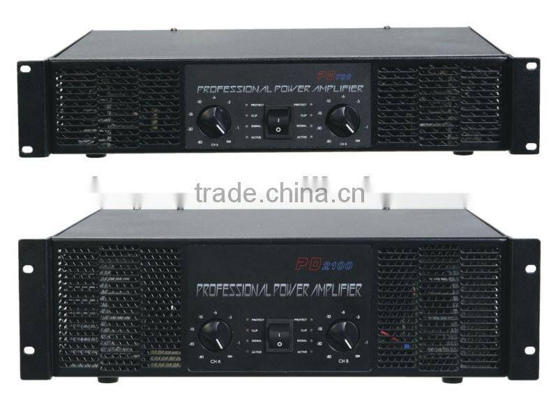 3U 2-channels professional amplifier 2100W