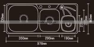 stainless steel sink UC3003