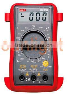 Palm Size Digital Multimeter, AC/DC/Resistance UT30D